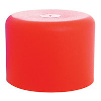 End Cap Red 0.79" Dia x 0.79" H (20.0mm x 20.0mm)
