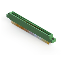 78 Position Femelle Connecteur Non spécifié - double bord Or 0,100 po (2,54mm) Vert