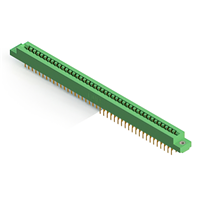 84 Position Femelle Connecteur Non spécifié - double bord Or 0,156 po (3,96mm) Vert