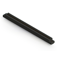 76 positionen Buchse Steckverbinder Nicht angegeben - Doppelkante Gold 0,156" (3,96mm) Schwarz