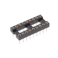 18（2 x 9） 位置 DIP，0.3"（7.62mm）行距 插口 镀金 通孔