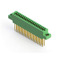 38 positionen Buchse Steckverbinder Nicht angegeben - Doppelkante Gold 0,156" (3,96mm) Grün