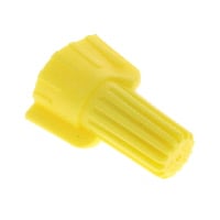 終端 扭轉式接線帽、翼 連接器 扭入型 10-18 AWG 黃
