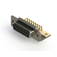 15 Position D-Sub Receptacle, Female Sockets Connector