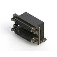 25, 25 Position D-Sub - Stacked Receptacle, Female Sockets Connector
