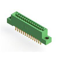 28 positionen Buchse Steckverbinder Nicht angegeben - Doppelkante Gold 0,125" (3,18mm) Grün