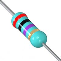 200 MOhms ±5% 0.5W，1/2W 轴向 通孔电阻器 高电压 金属薄膜