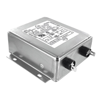 Enkelfase EMC/EMI Linjefilter 20 A 115V, 250V AC 50/60Hz Totrinns Hurtigkobling