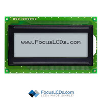 Character Display Module Transflective 5 x 8 Dots FSTN - Film Super-Twisted Nematic LED - White Serial 98.00mm x 60.00mm x 13.50mm
