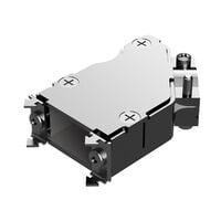 9 ตำแหน่ง ฝาหลังสองชิ้น คอนเนคเตอร์ เงิน 45° ชิลด์