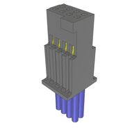8 矩形纜線組件 插座對單獨引線 1.67' (508.00mm)
