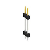 Positie kopstuk spacer connector Through-hole