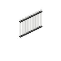 62 Flerpolet avstands-stikkontakt 0,100" (2,54mm) Gull Gjennomgående hull