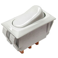 Rocker Switch SPDT 16A (AC) 125 V Panel Mount, Snap-In