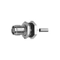 TNC Connector Jack, Female Socket 50 Ohms Panel Mount Crimp