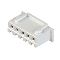 5 Rectangular Connectors - Housings Receptacle Natural 0.098" (2.50mm)
