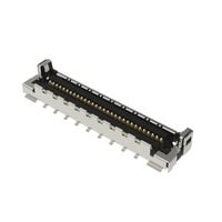 30 Position Connector Receptacle, Outer Shroud Contacts Surface Mount Gold