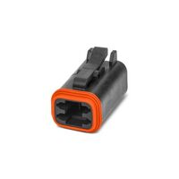 4 Rectangular Connectors - Housings Receptacle Black