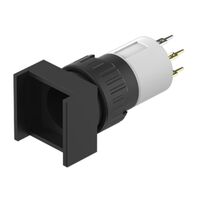 Pushbutton Switch DPST-NC Standard Panel Mount, Front