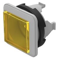 Configurable Switch Body Pushbutton, Square Illuminated - Yellow
