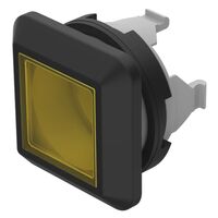 Configurable Switch Body Pushbutton, Square Illuminated - Yellow