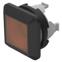 Configurable Switch Body Pushbutton, Square Illuminated - Orange