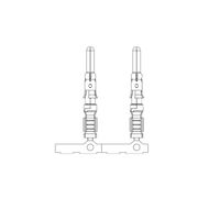 引脚 触点 尺寸 12 压接 镀金