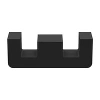 Uncoated N97 Ferrite Core E Type 0.630" (16.00mm) Length 0.185" (4.70mm) Width Diameter 0.323" (8.20mm) Height