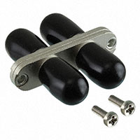 Coupler Fiber Optic Connector ST Receptacle To ST Receptacle Panel Mount, Flange (2 Hole)