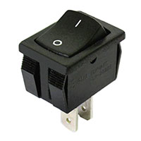 Rocker Switch SPST 16A (AC) 125 V Panel Mount, Snap-In