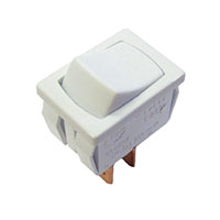 Rocker Switch SPST-NC 8A (AC) 125 V Panel Mount, Snap-In