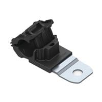 Cable Clamp, P-Type Black Fastener 0.470" ~ 0.770" (11.94mm ~ 19.56mm)