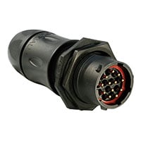 12 Flerpolet rundkontakt Stikkontakt-kontakthus Panelmontering Kontakthus