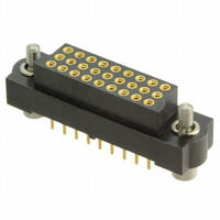 27 位置 插座 连接器 0.079"（2.00mm） 通孔 镀金