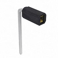 1 位置 插座，分离式 连接器 通孔，直角 镀金