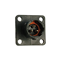 3 Position Circular Connector Receptacle, Male Pins Solder Cup