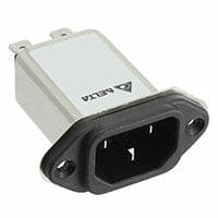 电源接入连接器 插座，公型片状插脚 IEC 320-C14 面板安装，法兰