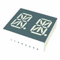 Display Modules - LED Character and Numeric Red 14-Segment, Alphanumeric 2 Character Common Cathode 1.8V 10mA 0.835" H x 0.992" W x 0.310" D (21.20mm x 25.20mm x 7.80mm) 18-DIP (0.600", 15.24mm)