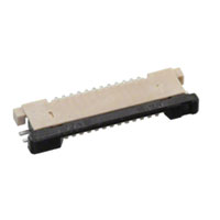 12 Position FFC, FPC Connector Contacts, Bottom 0.020" (0.50mm) Surface Mount, Right Angle