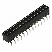 28 Position Receptacle, Bottom or Top Entry Connector 0.100" (2.54mm) Through Hole Gold