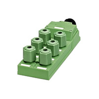 Actuator Box 6 Connector Opening, Dust Tight, Waterproof Green