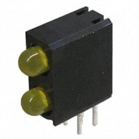 LED Circuit Board Indicator LED Circuit Board Indicator 2 High Yellow (x 2) Diffused, Tinted 1.95V 10mA Round with Domed Top 3mm, T-1 Through Hole, Right Angle