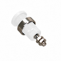 香蕉插座 連接器 標準香蕉頭 外螺紋型 (螺帽) 白色