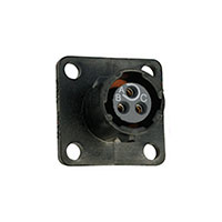 3 Position Circular Connector Receptacle, Female Sockets Solder