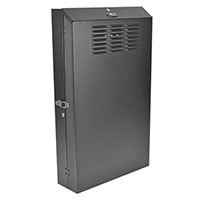 Metal, Steel Cabinet Rack Enclosed, Bottom, Front, Sides, Top 11.500" L x 25.298" W x 43.000" H (292.10mm x 650.20mm x 1092.20mm) Black