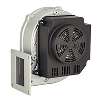 Fan Blower, Combustion Air 115VAC Rectangular - 257mm L x 273mm H (170mm Dia) Ball 362.0 CFM (10.14m³/min) 3 or 5 Position Rectangular Connector