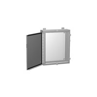 Box Metal, Steel Gray Hinged Door, Lid 60.000" L x 36.000" W (1524.00mm x 914.40mm) X 16.000" (406.40mm)