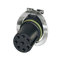 8 Position Circular Connector Insert, Female Sockets Solder