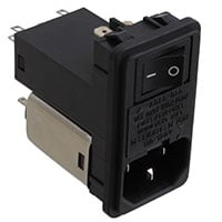 Power Entry Connector Receptacle, Male Blades - Module IEC 320-C14 Panel Mount, Snap-In