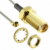 同軸纜線組件 U.FL (UMCC)、I-PEX MHF1 對 SMA 外徑 1.13mm 同軸纜線 6.000" (152.40mm)